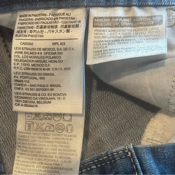 LEVI’S Women’s‎ 529 Curvy Bootcut Denim Jeans W28 L32 EUC Medium Wash - Picture 6 of 12